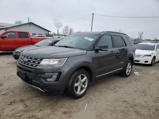 FORD EXPLORER X 2017 gray  gas 1FM5K8D80HGA02263 photo #1