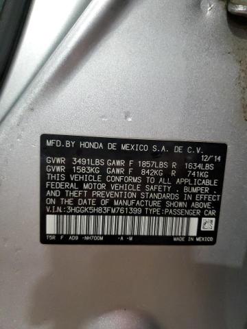 2015 HONDA FIT EX - 3HGGK5H83FM761399