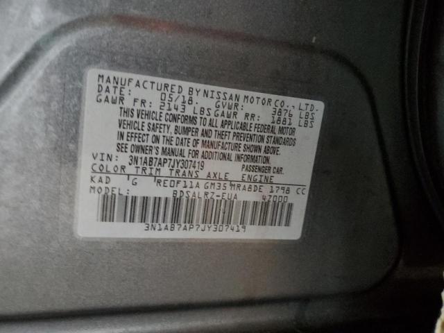 2018 NISSAN SENTRA S - 3N1AB7AP7JY307419
