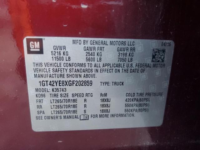 2016 GMC SIERRA K35 - 1GT42YE8XGF202859