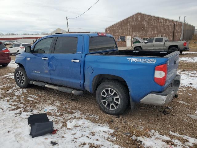 TOYOTA TUNDRA CRE 2017 blue  flexible fuel 5TFHW5F1XHX615236 photo #3