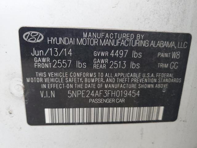 2015 HYUNDAI SONATA SE - 5NPE24AF3FH019454