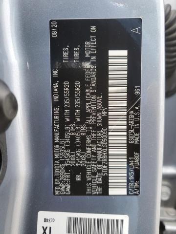 2020 TOYOTA HIGHLANDER - 5TDFZRBHXLS050090