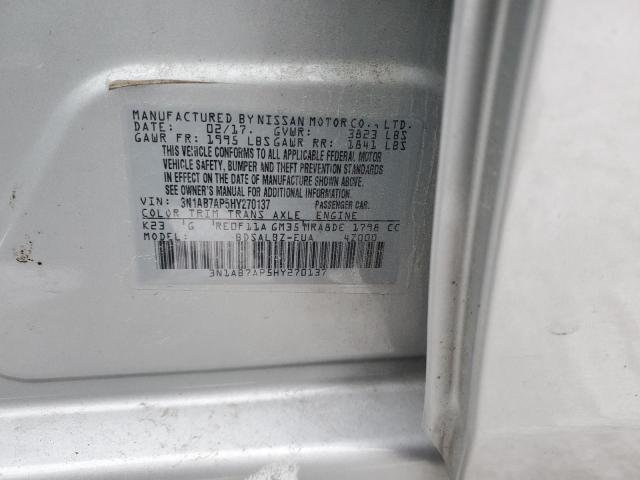 VIN 3N1AB7AP5HY270137 2017 NISSAN SENTRA no.12