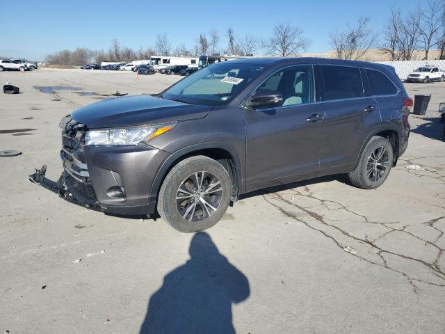 TOYOTA HIGHLANDER 2017 gray  gas 5TDBZRFH0HS419247 photo #1