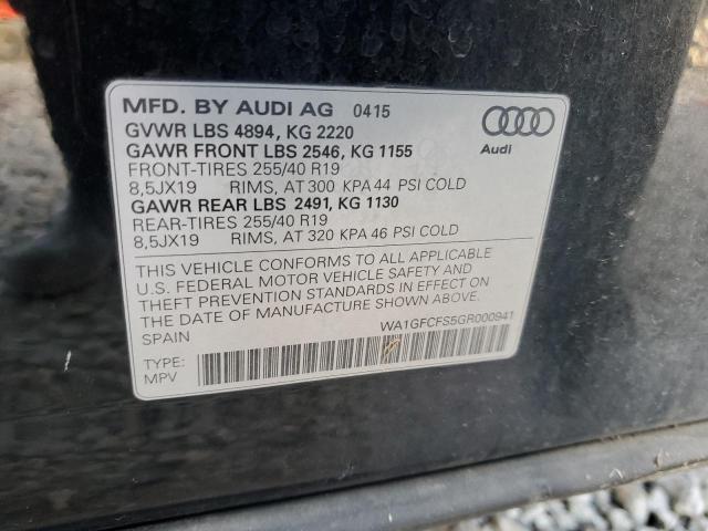 2016 AUDI Q3 PRESTIG WA1GFCFS5GR000941