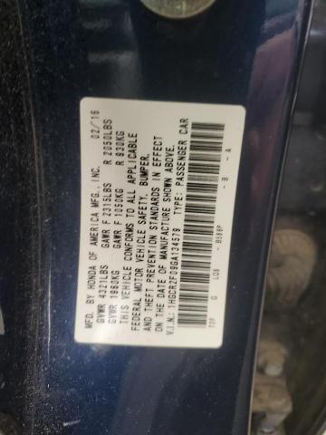 VIN 1HGCR2F09GA134579 2016 HONDA ACCORD no.12