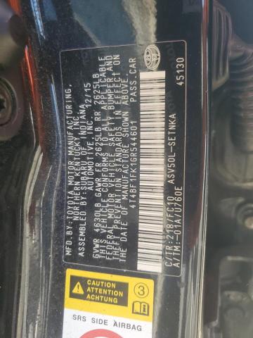 2016 TOYOTA CAMRY LE - 4T4BF1FK1GR544601