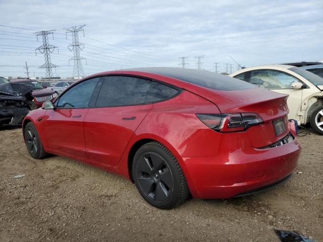 TESLA MODEL 3 2021 red  electric 5YJ3E1EB3MF035590 photo #3