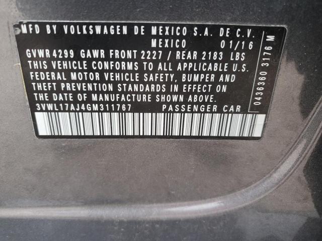 2016 VOLKSWAGEN JETTA SEL - 3VWL17AJ4GM311767