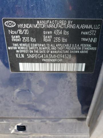 2021 HYUNDAI SONATA SE - 5NPEG4JA3MH094528