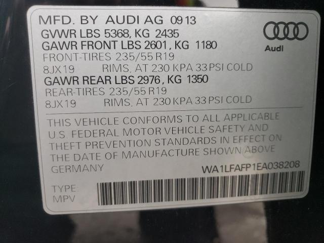 VIN WA1LFAFP1EA038208 2014 AUDI Q5 no.13