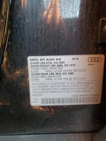 2018 AUDI SQ5 PRESTI WA1C4AFY4J2183892