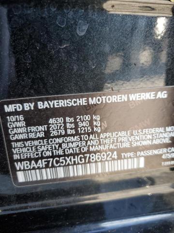 2017 BMW 430I GRAN - WBA4F7C5XHG786924