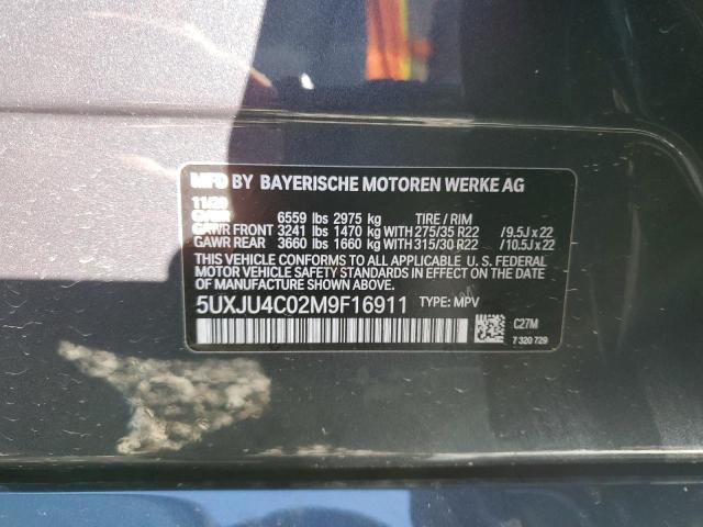 2021 BMW X5 M50I 5UXJU4C02M9F16911