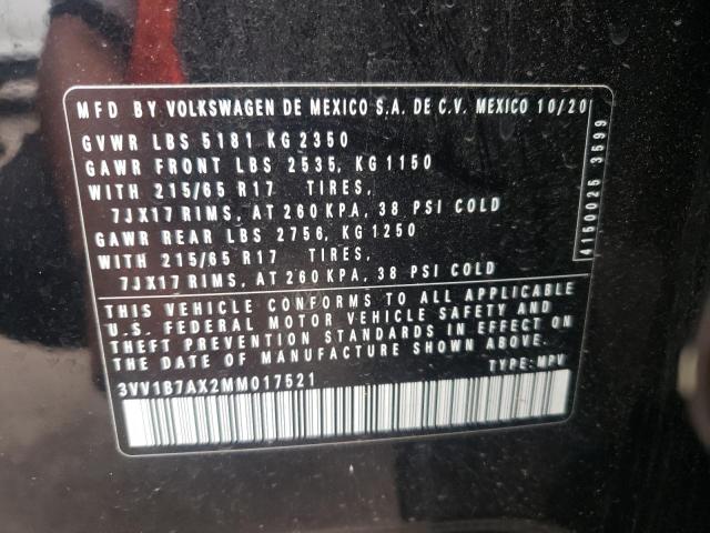 2021 VOLKSWAGEN TIGUAN S - 3VV1B7AX2MM017521