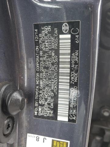 VIN JTDKN3DU7F0431369 2015 TOYOTA PRIUS no.12