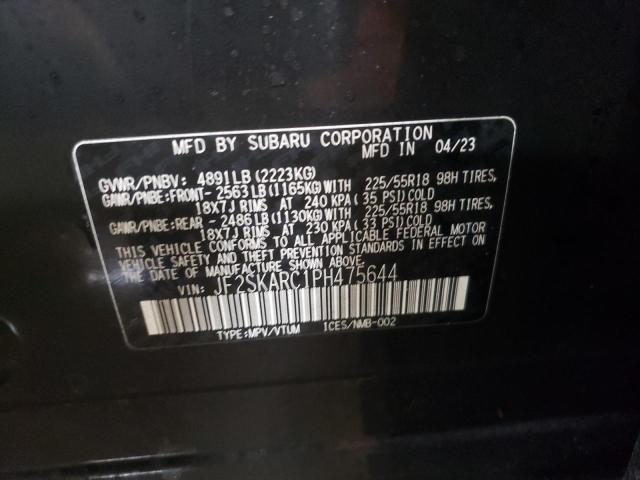 2023 SUBARU FORESTER T - JF2SKARC1PH475644