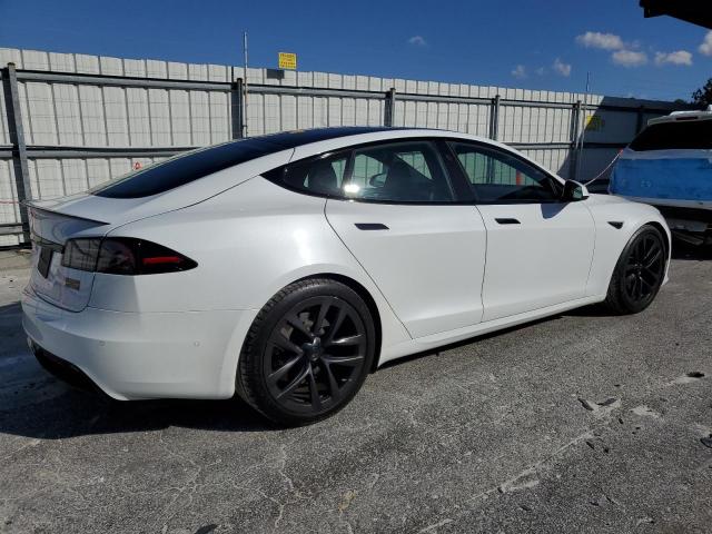 TESLA MODEL S 2022 white  electric 5YJSA1E56NF493515 photo #4