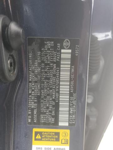 2016 TOYOTA CAMRY LE - 4T4BF1FK7GR549043