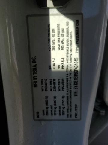 2019 TESLA MODEL 3 - 5YJ3E1EB5KF434045