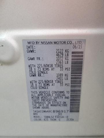 2015 NISSAN ROGUE S - 5N1AT2MV4FC896917