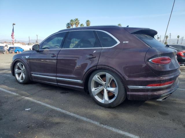 BENTLEY BENTAYGA 2021 maroon  gas SJAAM2ZV1MC037602 photo #3