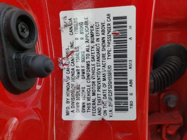 2016 HONDA CIVIC LX - 2HGFC2F52GH558620