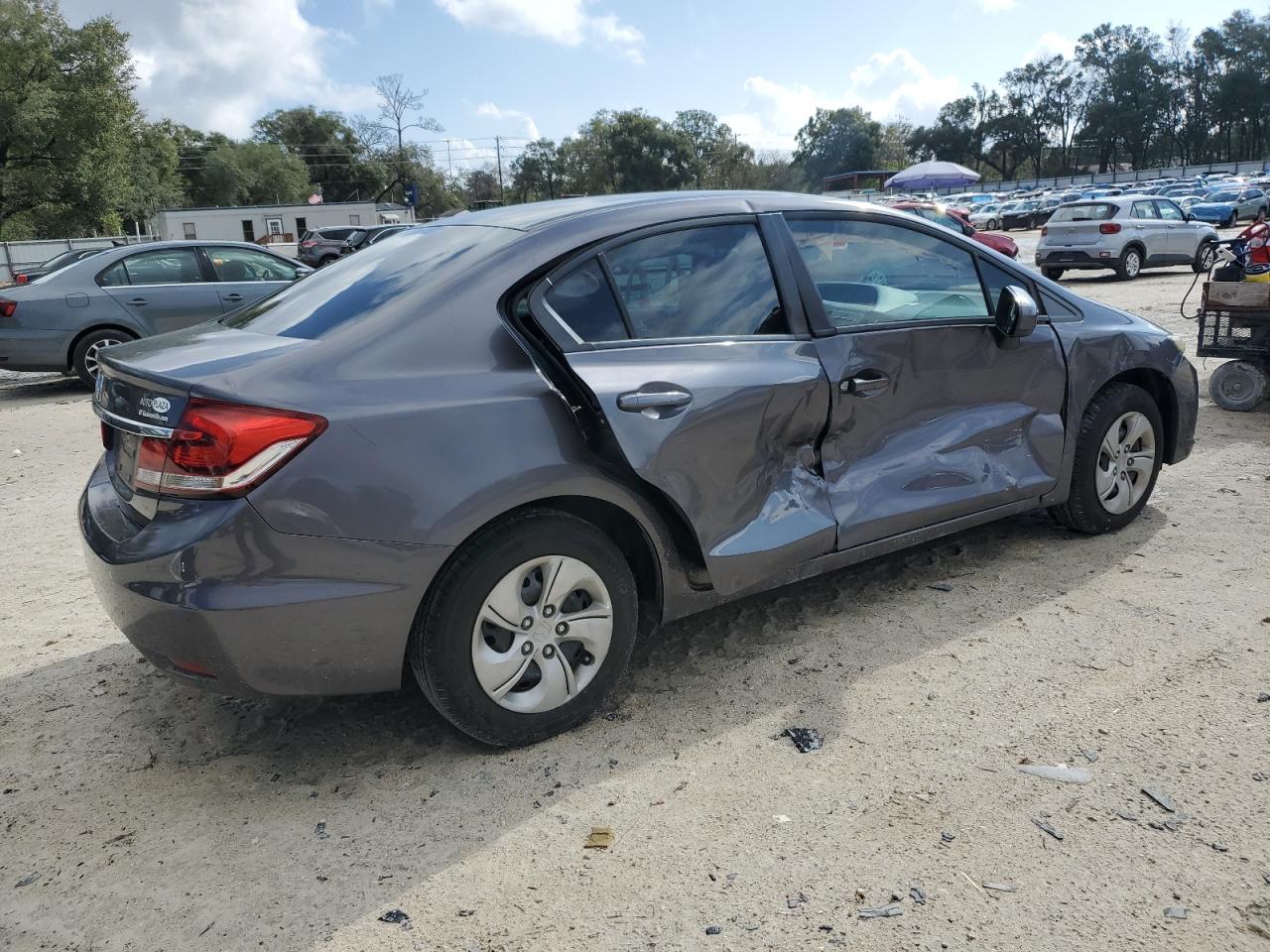 Lot #3046678254 2014 HONDA CIVIC LX