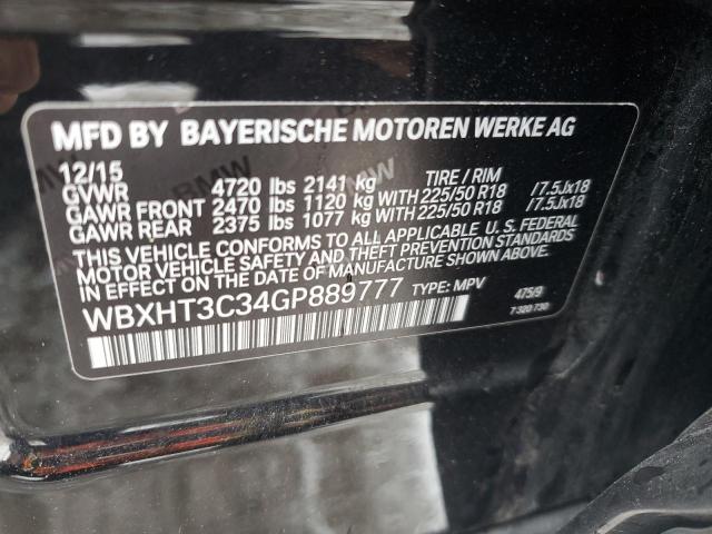 VIN WBXHT3C34GP889777 2016 BMW X1 no.13