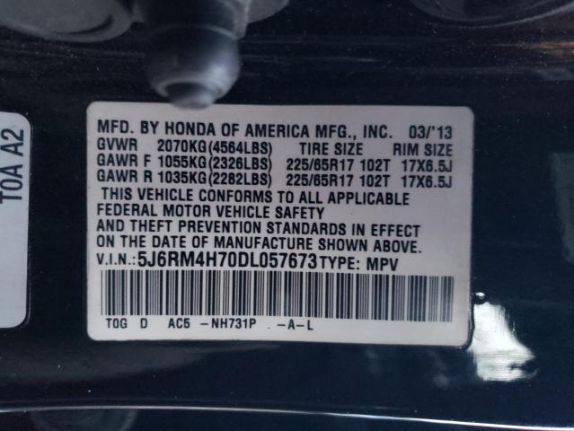 VIN 5J6RM4H70DL057673 2013 HONDA CRV no.13