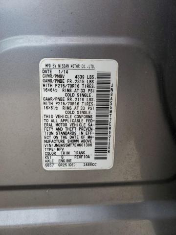 VIN JN8AS5MT7EW601396 2014 NISSAN ROGUE no.14