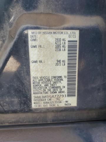 2015 NISSAN ALTIMA 2.5 - 1N4AL3AP2FC477793