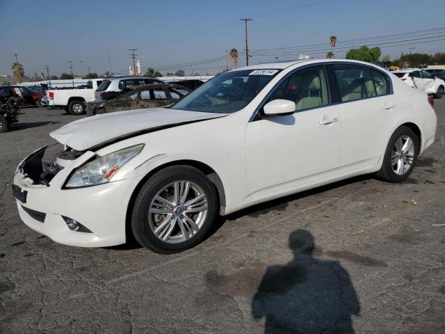 INFINITI G37 BASE 2013 white  gas JN1CV6AP2DM726232 photo #1