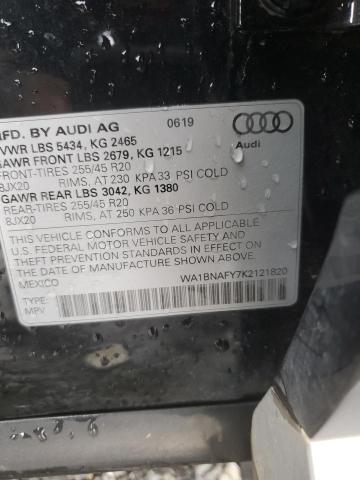 2019 AUDI Q5 PREMIUM - WA1BNAFY7K2121820