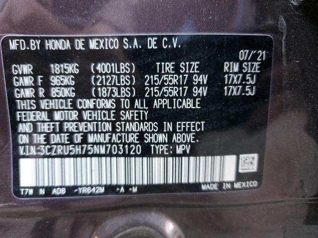 2022 HONDA HR-V EXL - 3CZRU5H75NM703120