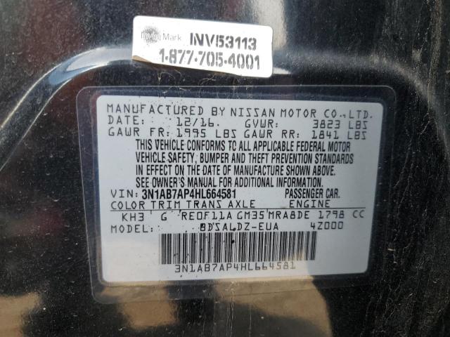 2017 NISSAN SENTRA S - 3N1AB7AP4HL664581