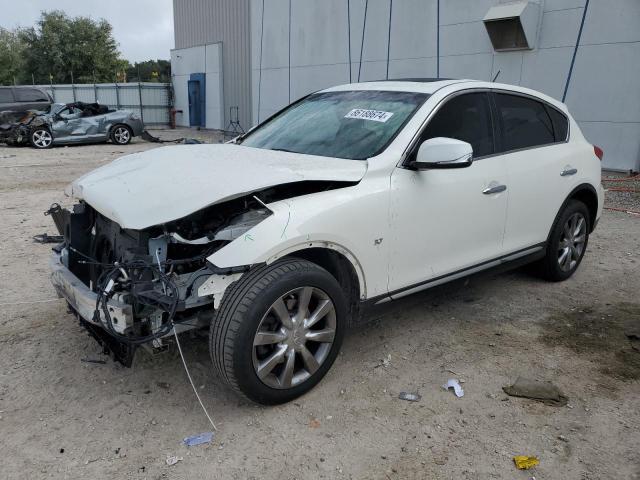 INFINITI QX50 2017 white  gas JN1BJ0RP7HM382699 photo #1