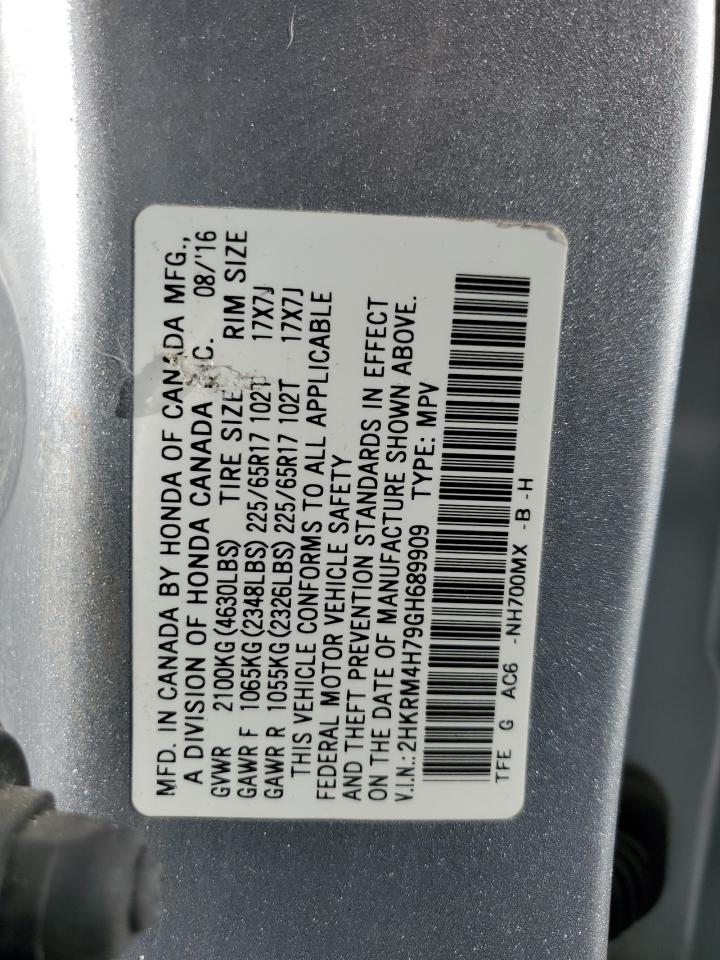 Lot #3044502787 2016 HONDA CR-V EXL