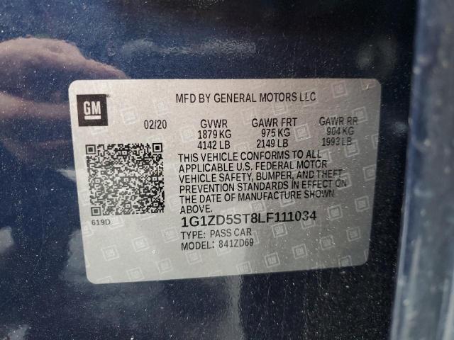 2020 CHEVROLET MALIBU LT - 1G1ZD5ST8LF111034