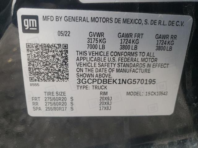 2022 CHEVROLET SILVERADO #3303959686