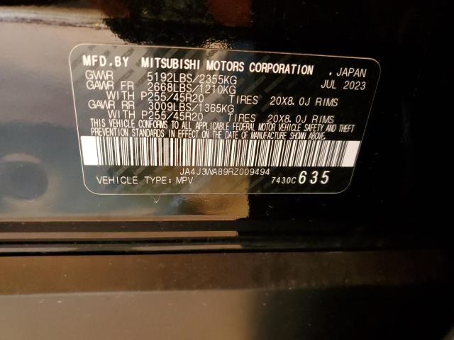 2024 MITSUBISHI OUTLANDER - JA4J3WA89RZ009494