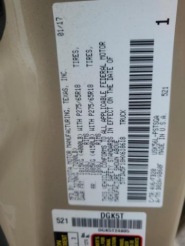 2017 TOYOTA TUNDRA CRE - 5TFDW5F18HX618618