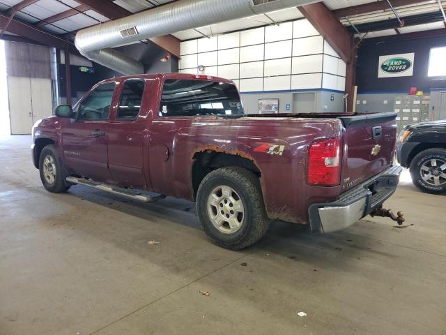 CHEVROLET SILVERADO 2009 burgundy 4dr ext flexible fuel 1GCEK29049Z257735 photo #3