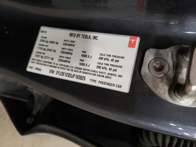 2018 TESLA MODEL 3 - 5YJ3E1EB3JF103625