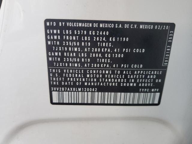 2020 VOLKSWAGEN TIGUAN SE - 3VV2B7AX8LM120042