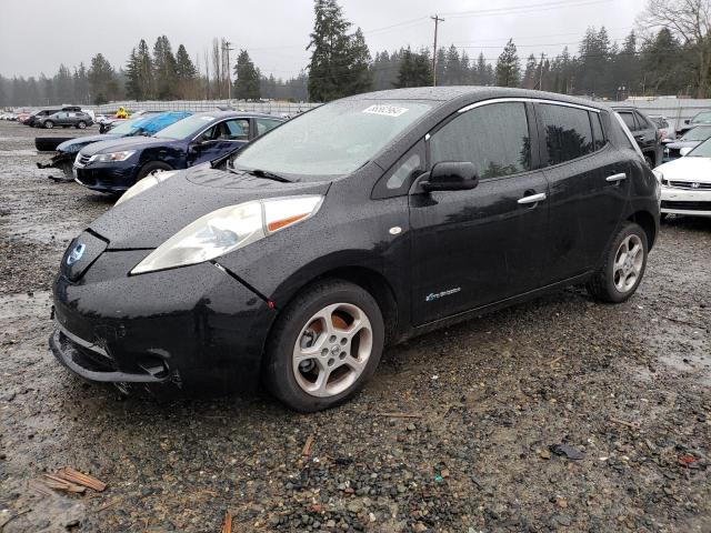 NISSAN LEAF SV 2012 black  electric JN1AZ0CP7CT025082 photo #1