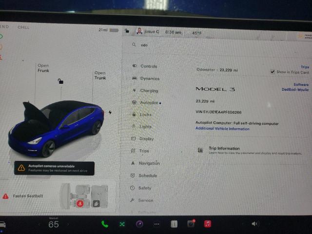 2023 TESLA MODEL 3 - 5YJ3E1EA4PF656266