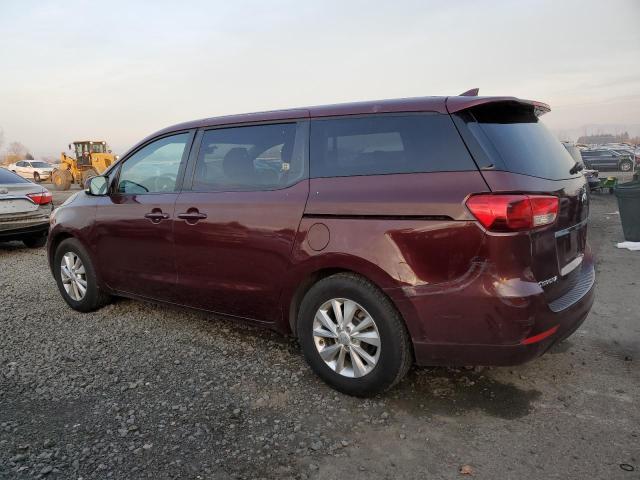 KIA SEDONA LX 2017 burgundy sports v gas KNDMB5C12H6229124 photo #3