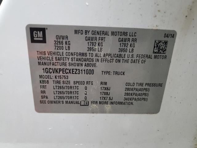 VIN 1GCVKPECXEZ311000 2014 CHEVROLET ALL MODELS no.12